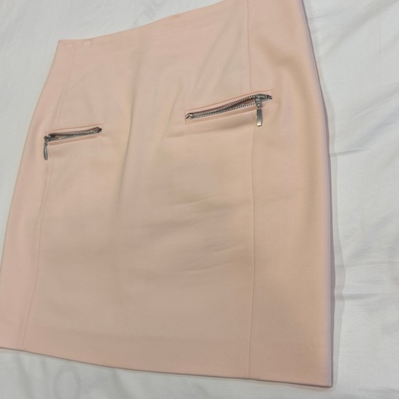 Cop.Copine Light Pink/salmon color Mini Skirt with Zipper Details - Picture 2 of 15